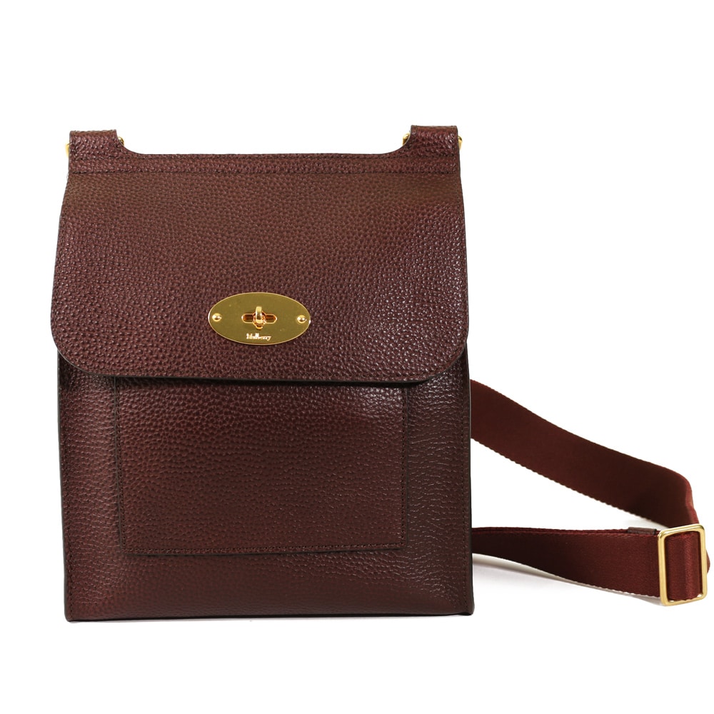 Mulberry Medium Antony Messenger Bag - Burgundy | Menswear Online