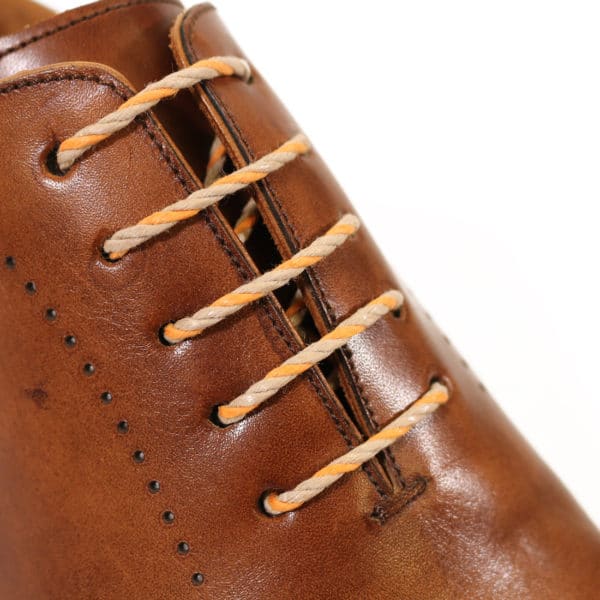 MELIK 5 BRAIDED TOE TAN LEATHER SHOE