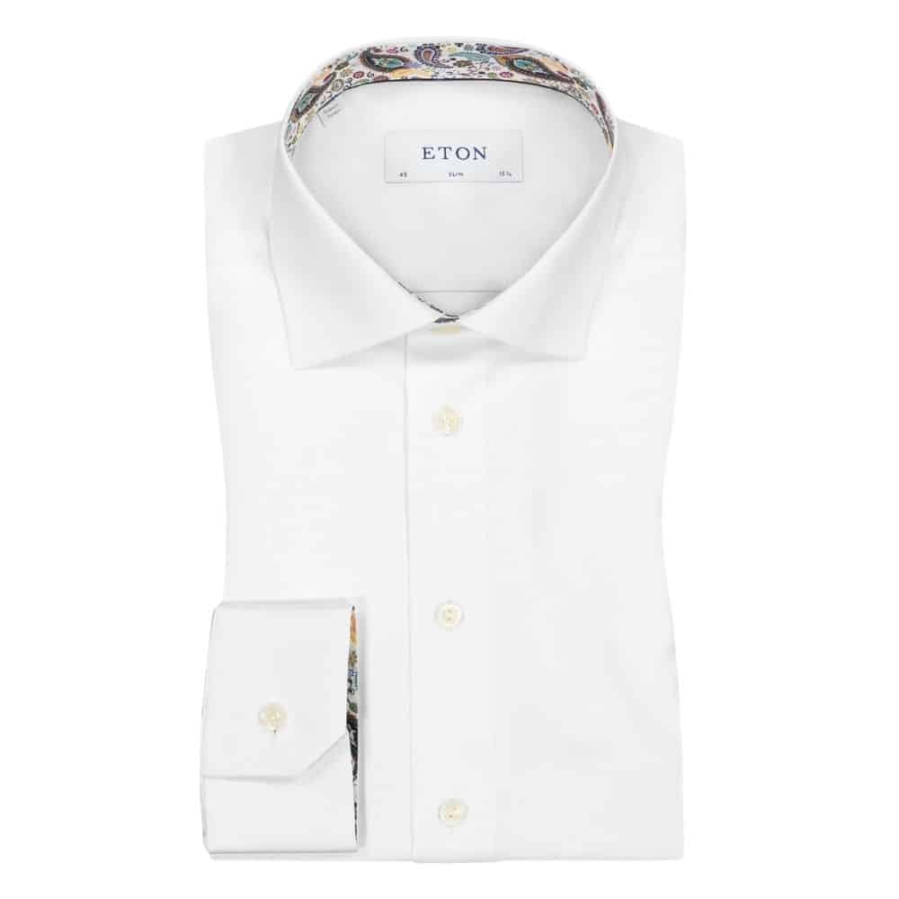 Eton white shirt paisley main