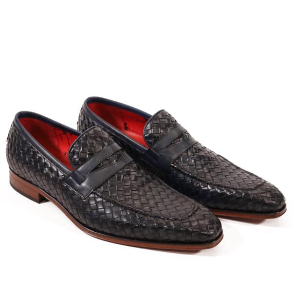 Jeffery West Soprano Leather Loafers dark blue vowen4