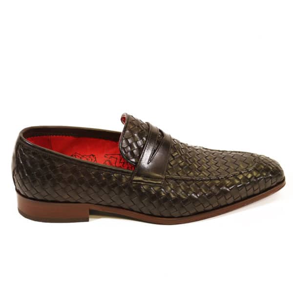 Jeffery West Soprano Leather Loafers dark brown side