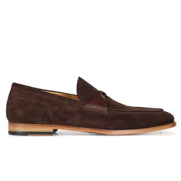 Oliver Sweeney TORBOLE BROWN SUEDE BUTTERFLY STRAP LOAFER