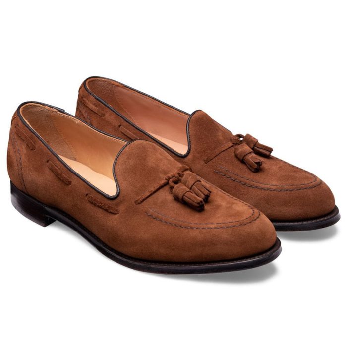 Cheaney Harry Ii Tassel Loafer In Fox Suede Menswear Online