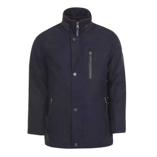 Bugatti Suede Jacket Navy Front