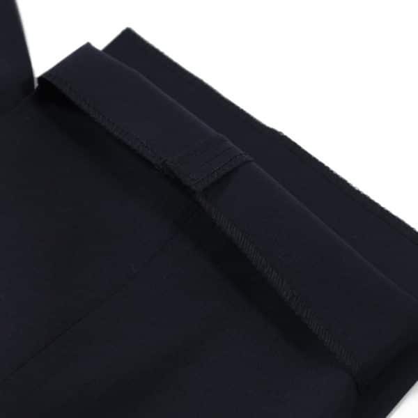 CANALI FORMAL WOOL TROUSERS IN MIDNIGHT NAVY unfinished hem
