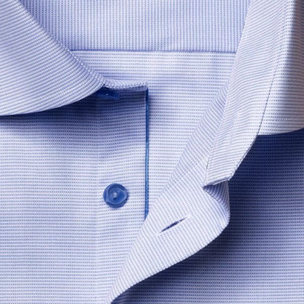 ETON shirt Blue and White Twill collar