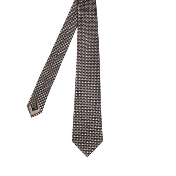 Emporio Armani Triangle knit Tie Silver main