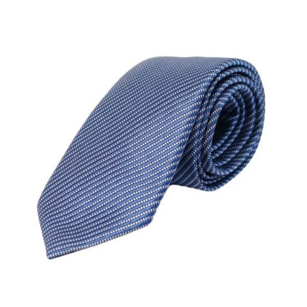 Emporio Armani microstripe blue tie