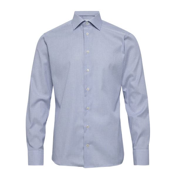 Eton shirt Blue micro woven dobby contemporary fit