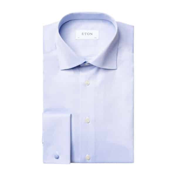 Eton shirt melange sky blue