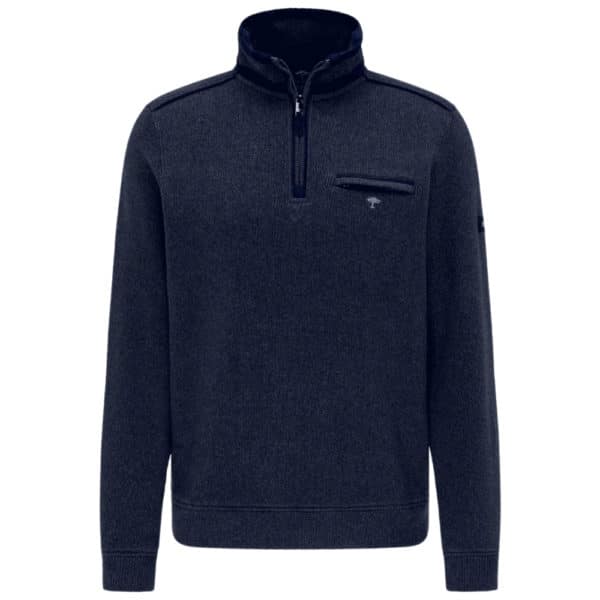 Fynch hatton zip neck zip breast pocket