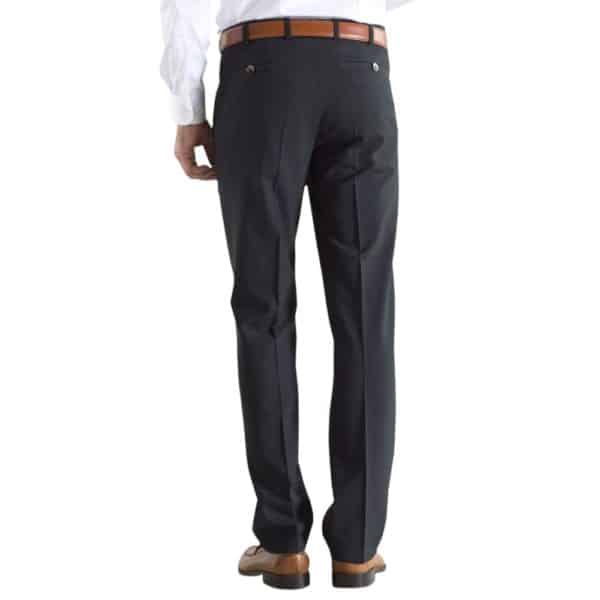 Meyer Roma Charcoal Wool Chinos back