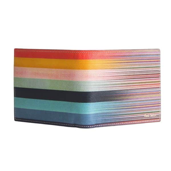 Paul Smith Mixed Stripe Wallet front open