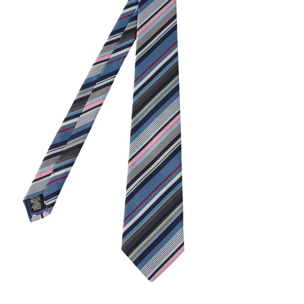 Paul Smith Stripe Polka tie blue pink 2