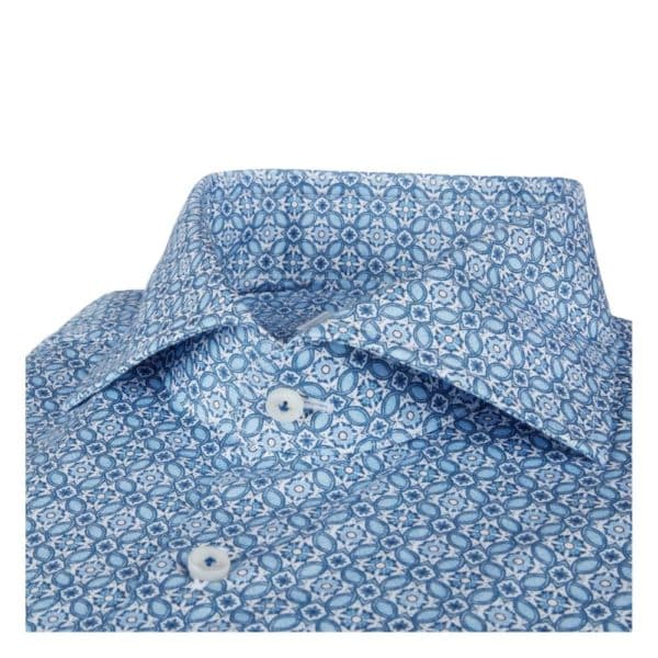 Stenstroms Bluue shirt collar