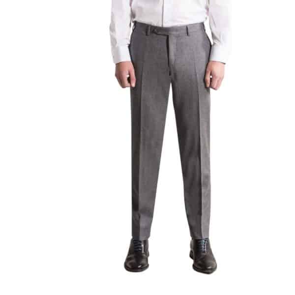 canali grey flannel trousers 1