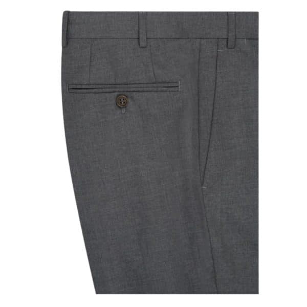 canali mid grey side trousers