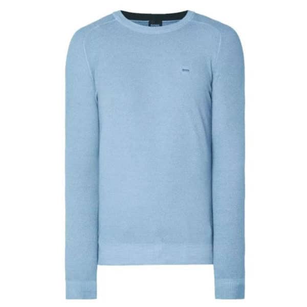 BOSS CREW NECK BLUE sweatshirt