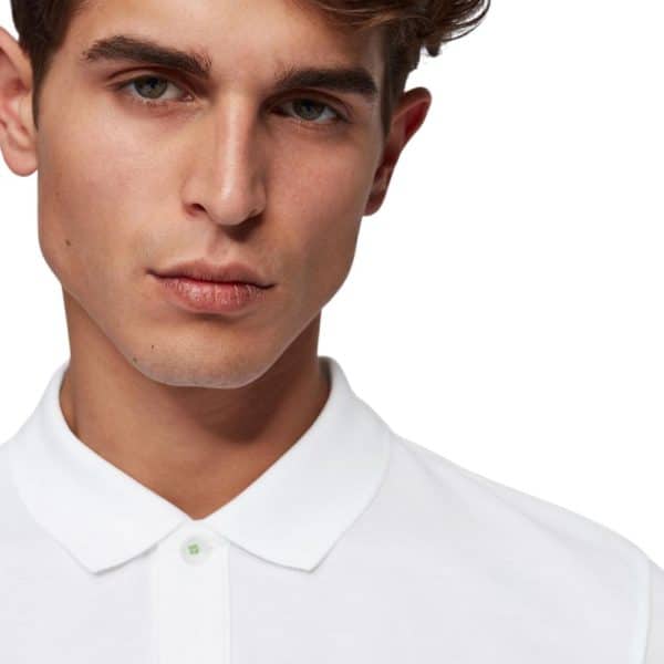 BOSS PIMA COTTON WHITE POLO SHIRT1