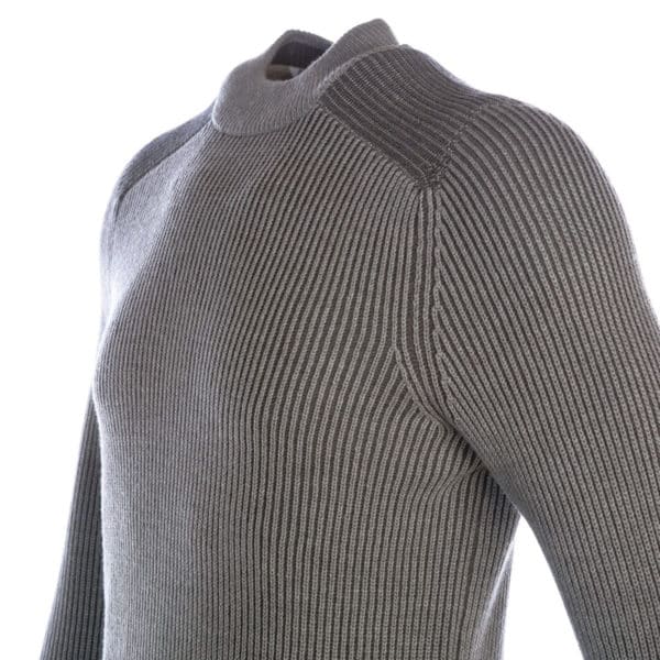 BOSS Ribbed crew neck jumper in Grey1