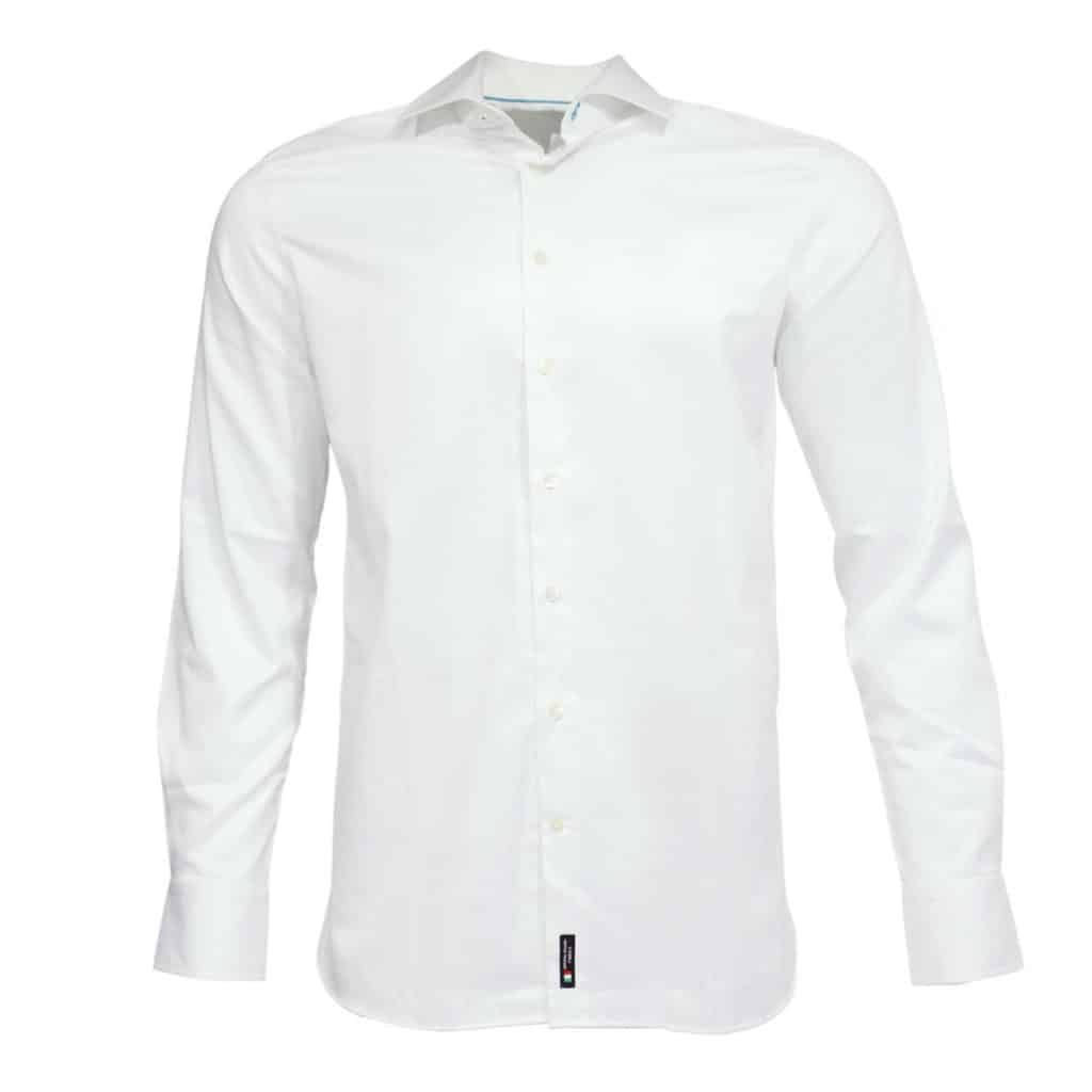 British Indigo modern fit white shirt