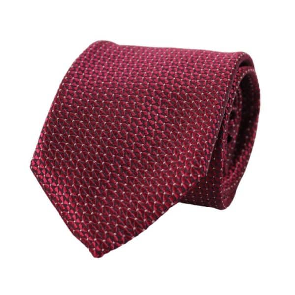 Canali Triangle and Dot Tie red main