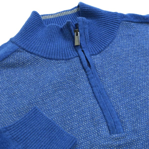 Codice blue half zip jumper detail