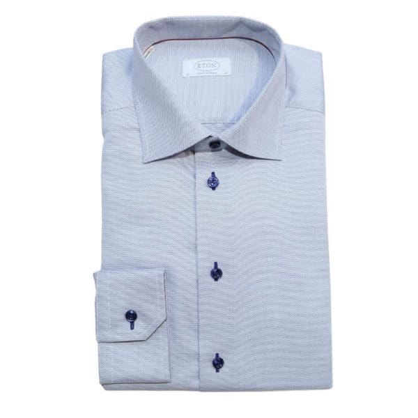 Eton shirt blue micro diamond