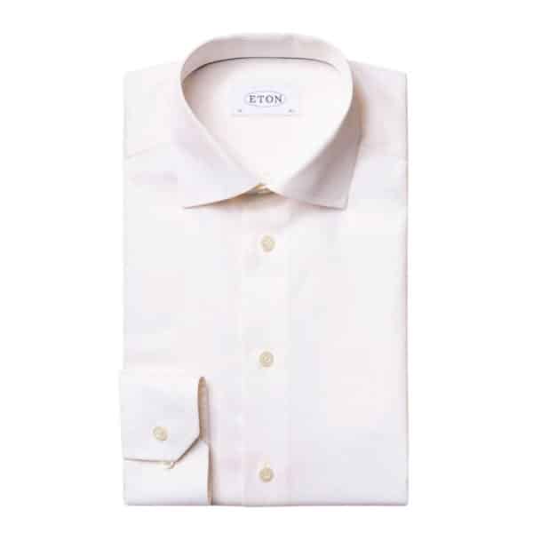 Eton shirt signature twill off white1