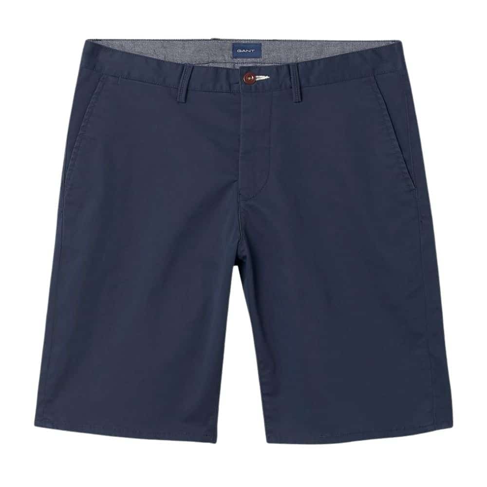 GANT Relaxed Twill Short Marine Blue front