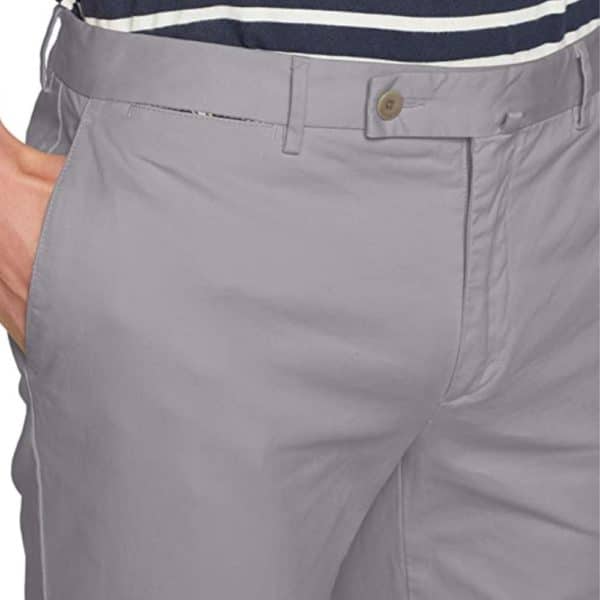 Hackett Kensington Slim Cement Grey Chinos detail