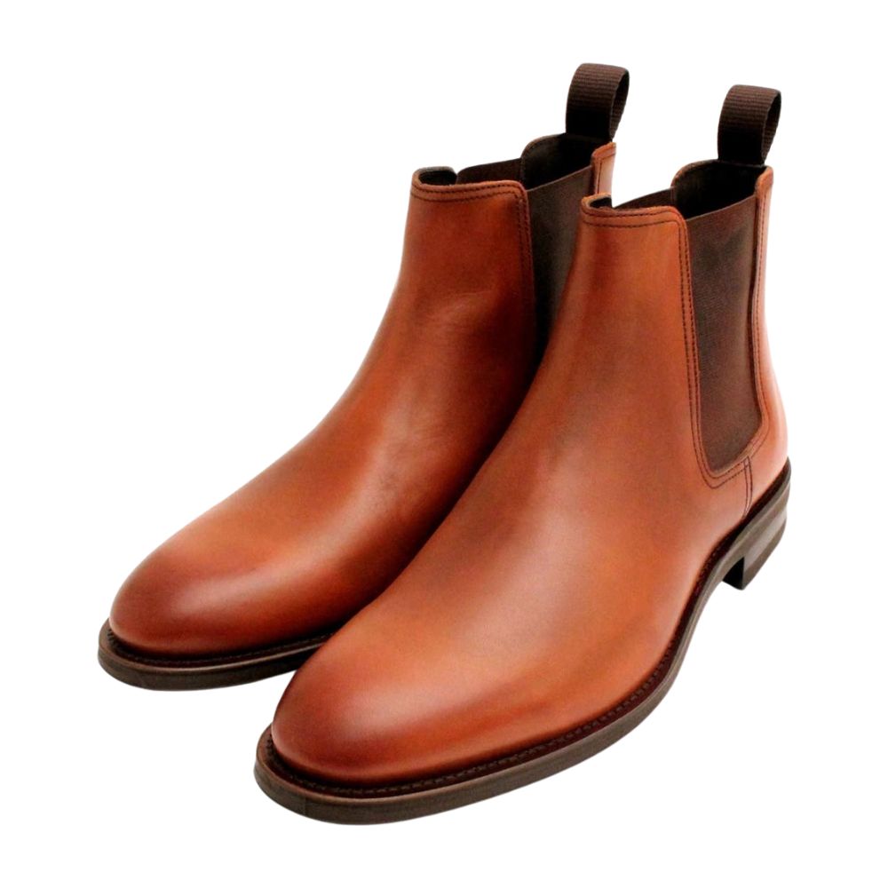JOHN WHITE PICADILLY Tan Chelsea Boots