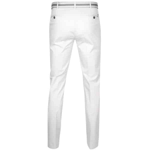 Meyer Rio White Cotton Chinos back