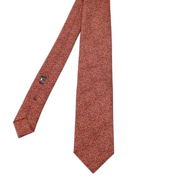 Silvio Fiorello Leaves Tie Orange 2