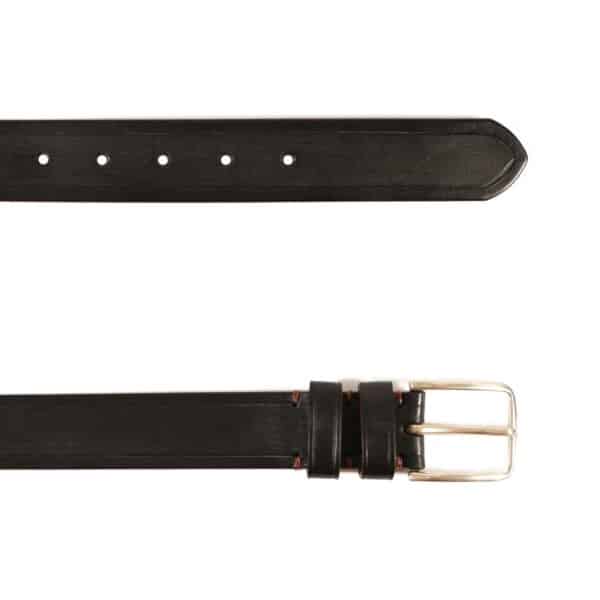 black leather belt