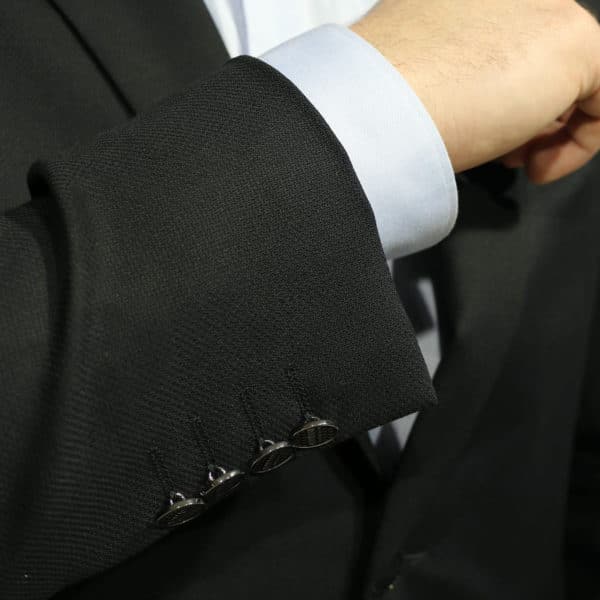 Armani 2 black blazer jacket button detail