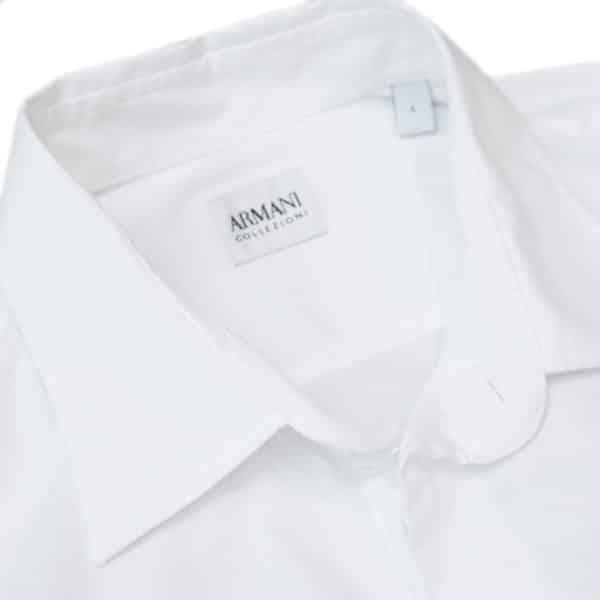 Armani Collezioni 3 white shirt collar