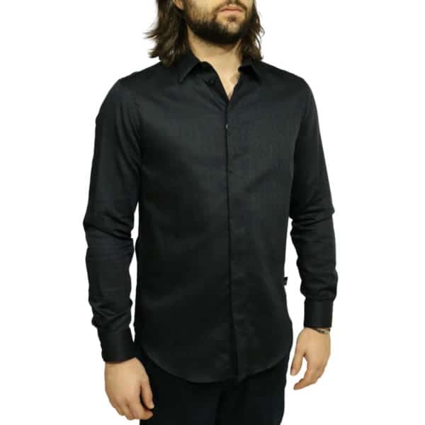 Armani Collezioni shirt black side