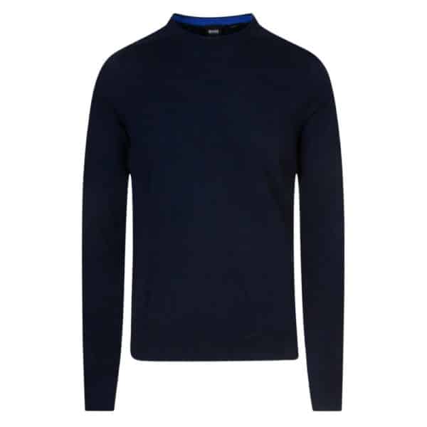 BOSS KABIRO KNITTED COTTON JUMPER