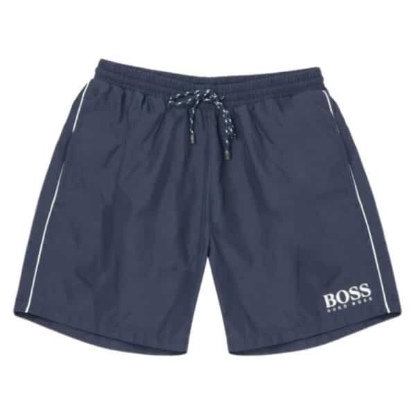 BOSS PERCH SWIM SHORTS in NAVY front