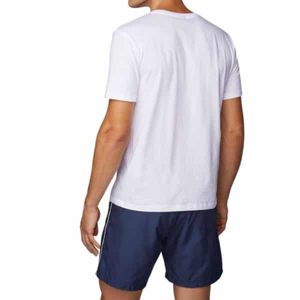 BOSS Quick drying swim shorts with contrast logo and piping back