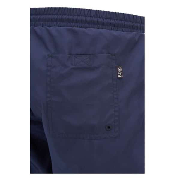 BOSS Quick drying swim shorts with contrast logo and piping side