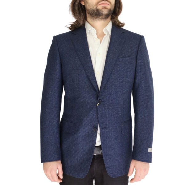 CANALI BLUE MULTI FLECK SMART JACKET