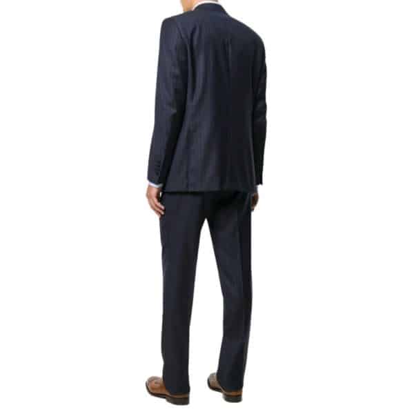 CANALI CLASSIC NAVY PINSTRIPE BACK 1