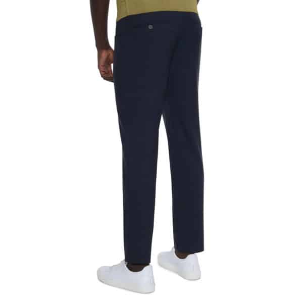 CANALI FORMAL WOOL TROUSERS IN NAVY back2