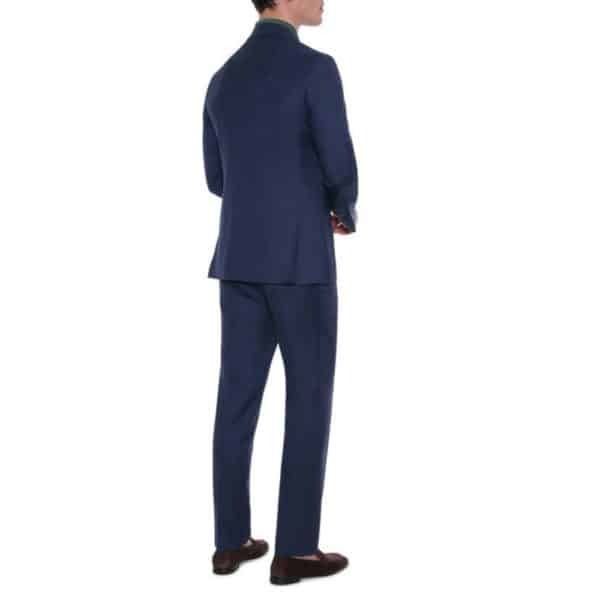 CANALI PURE WOOL TEXTURED SUIT IN DEEP BLUE1