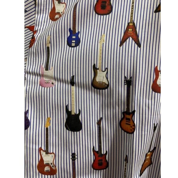 CLAUDIO LUGLI SHORT SLEEVE GUITAR SHIRT CLOSE UP