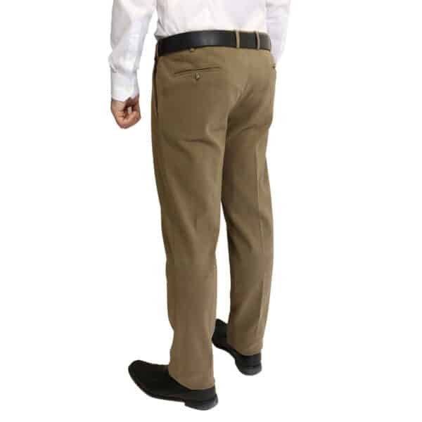 Canali taupe soft flexible chino 2