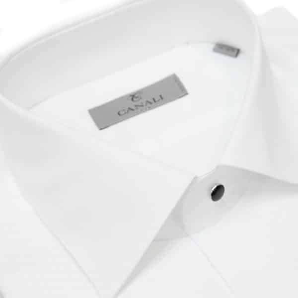 Canali white dress shirt collar