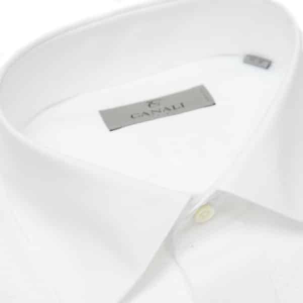 Canali white dress shirt collar1